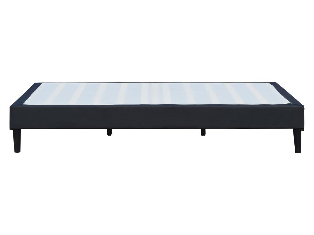 Sommier 70x190 cm Déhoussable Noir avec Pieds 20 cm et 13 Chicyla Tissu PVC Mousse PolyuréChicyla CGQP63775