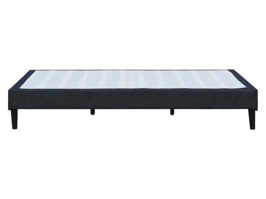 Sommier 70x190 cm Déhoussable Noir avec Pieds 20 cm et 13 Chicyla Tissu PVC Mousse PolyuréChicyla CGQP63775