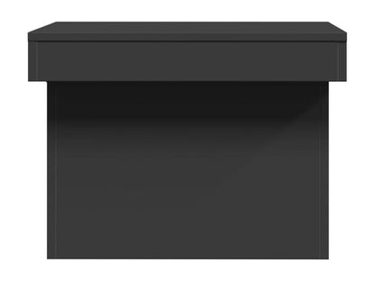 Table basse noire 80x55x40 cm bois d'ingénierie EUVJ57303