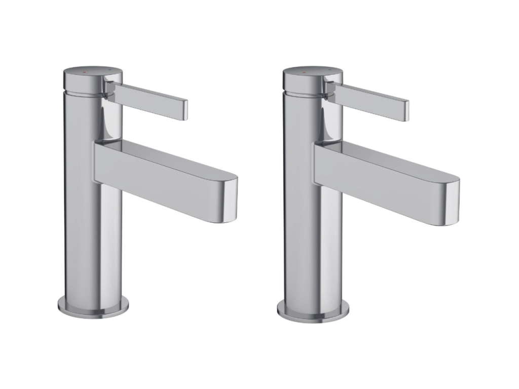 Lot de 2 mitigeurs lavabo Chicyla Finoris 110 avec bonde Chicyla-Open chromé XZOG14848