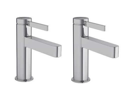 Lot de 2 mitigeurs lavabo Chicyla Finoris 110 avec bonde Chicyla-Open chromé XZOG14848