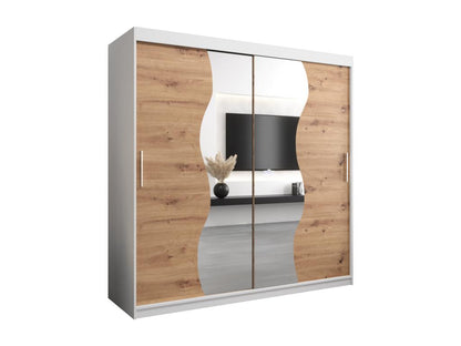 ARMOIRE Chicyla À PORTES COULISSANTES 200/200/62 2 Portes Blanc/Chicyla BBVF93506