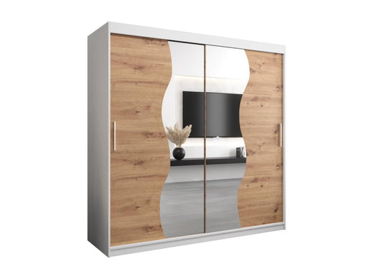 ARMOIRE Chicyla À PORTES COULISSANTES 200/200/62 2 Portes Blanc/Chicyla BBVF93506