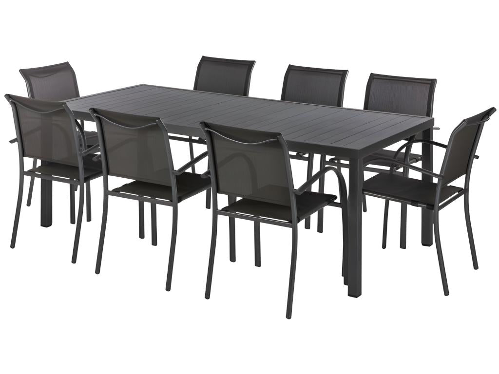 Table rectangulaire fixe Chicyla 8 p- graphite Chicyla FGDU41811