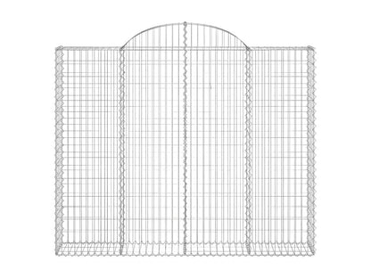 Panier de gabions arqué 200x30x160/180 cm Fer galvanisé OPWB86695