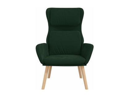 Fauteuil de relaxation Vert foncé Velours QNIT41815