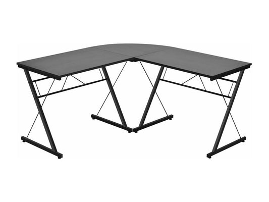 Bureau d'ordinateur en forme noire 150x150x76 cm 20 0004835 BVNH71863