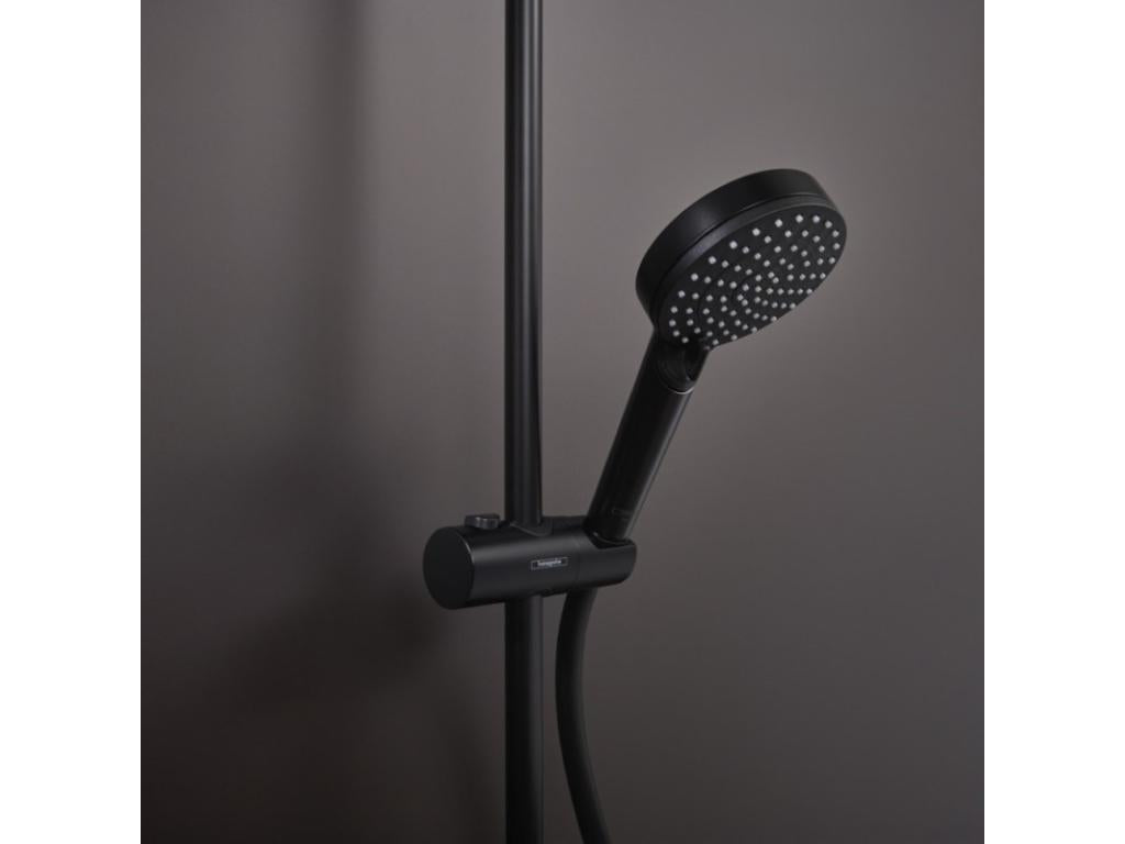 Colonne de douche ou bain douche sans mitigeur Chicyla Vernis Blend 200 EcoSmart noir mat IWWJ10355