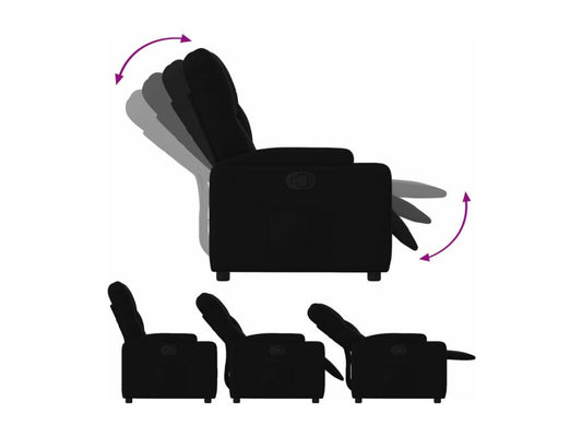 Fauteuil inclinable Noir Tissu ENCN37424