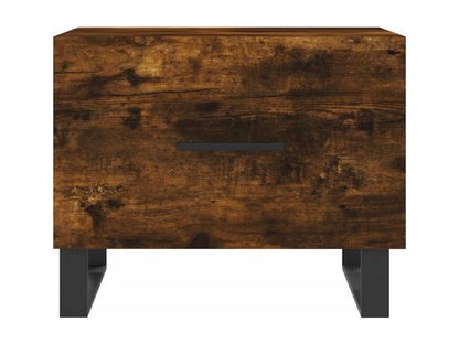 Tables basses 2 pièces chêne fumé 50x50x40 cm bois d'ingénierie KTBS65407