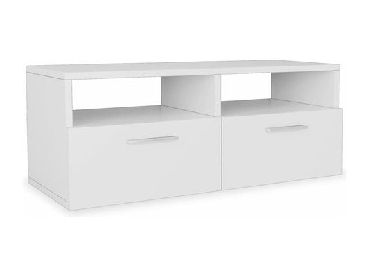 Meuble TV Bois d'ingénierie 95x35x36 cm Blanc PYNA05416