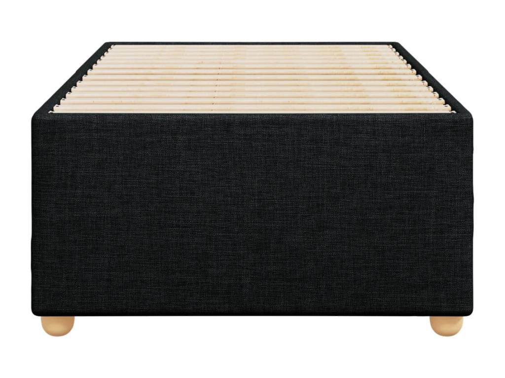 Cadre de lit sans matelas noir 90x190 cm tissu VXXF72282