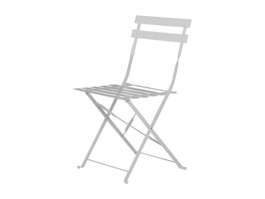 Table et chaises pliantes bistrot balcon terrasse- 2 places - Blanc - Chicyla KNOO70133