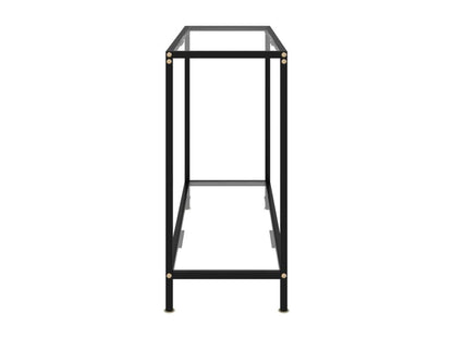 Table console Transparent 100x35x75 cm Verre trempé EHUN09755