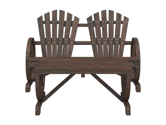 Salon de jardin 2 pcs bois de sapin massif LQHU44626