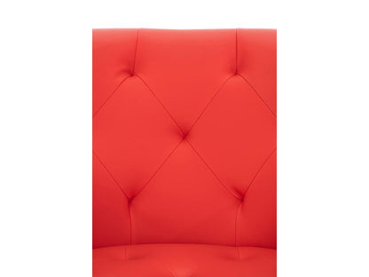 chaises avec accoudoirs - Similicuir / Métal - Rouge - Chicyla MNCL72241