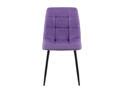 Lot de 4 chaise salle à manger - Tissu / Métal noir mat - Violet - Chicyla CJWT25513