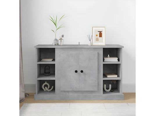 Buffet Gris béton 100x35.5x60 cm Bois d'ingénierie