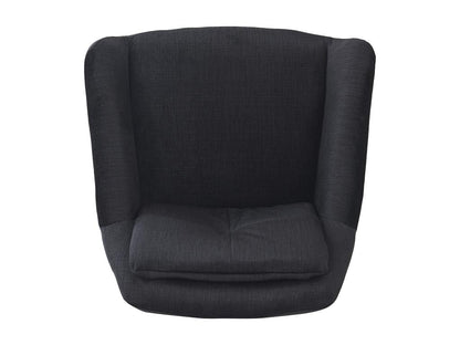 Lot de 2 chaises pivotantes en velours - pieds réglables en métal - Noir