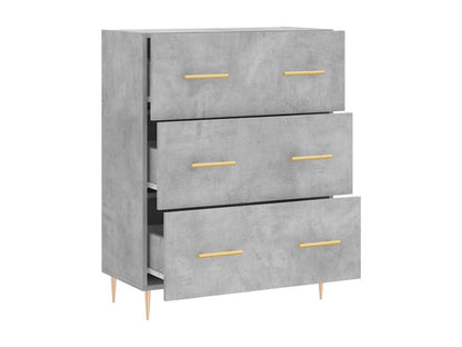 Buffet gris béton 69,5x34x90 cm bois d'ingénierie HHHK48413