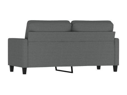 Canapé à 2 places Gris foncé 140 cm Tissu FYPY66056