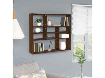 Etagère murale Chêne marron 90x16x78 cm Bois d'ingénierie ZMNX68861