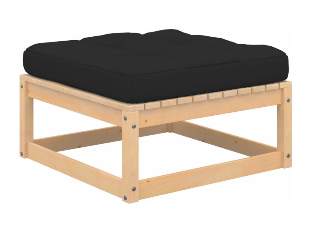 Salon de jardin 8 pcs avec coussins Bois de pin massif