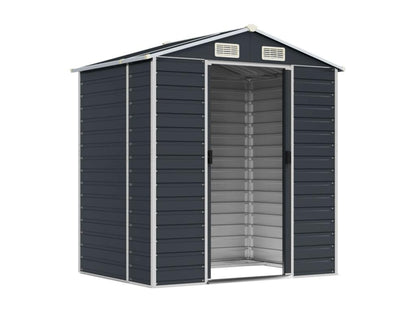 Abri de jardin anthracite 191x130x198 acier galvanisé YNXS88864