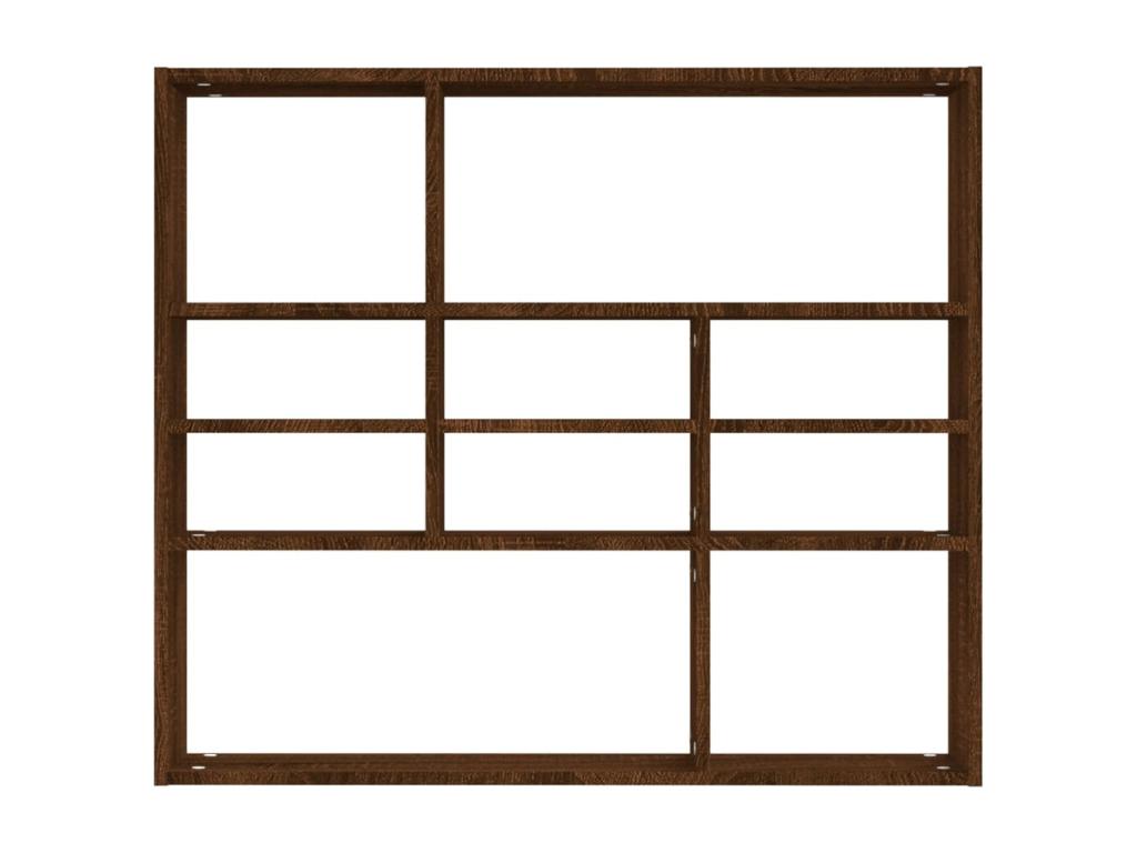 Etagère murale Chêne marron 90x16x78 cm Bois d'ingénierie ZMNX68861
