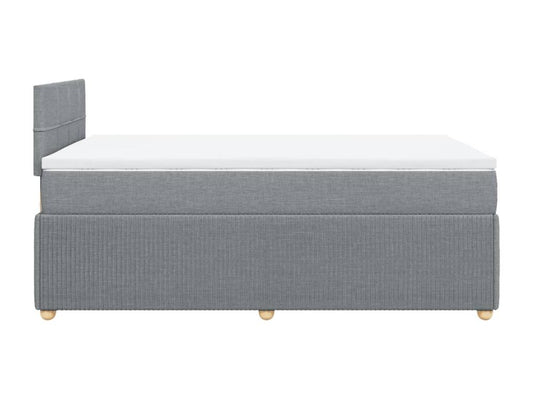 Sommier à Chicyla de lit avec matelas Gris clair 120x200cm Tissu NCZF79140