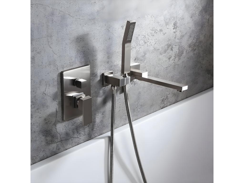 Mitigeur de baignoire à encastrer Nickel brossé - Chicyla WCYY25086