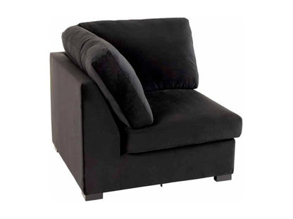 Fauteuil Design en Velours Chicyla 108cm Noir NKNE94701