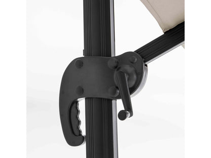 Parasol déporté rotatif 2x3m en aluminium écru - Chicyla SDIM61853