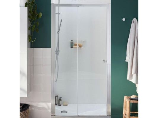Paroi douche Chicyla Serenity 120 cm porte coulissante réversible install- Niche AIIF81356