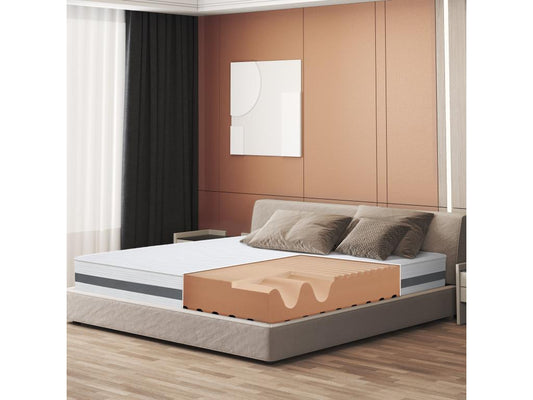 Matelas Simple 100x220 à mémoire orthopédique - Hauteur 25 cm - Fabriqué en Italie VLRG75804