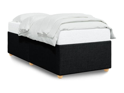 Cadre de lit sans matelas noir 90x190 cm tissu VXXF72282