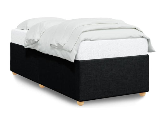 Cadre de lit sans matelas noir 90x190 cm tissu VXXF72282