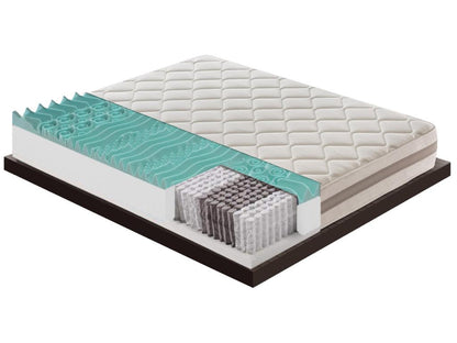 Matelas à Ressorts ensachés et mousse mémoire 9 Zones de confort Hauteur 22 cm 150x190 cm