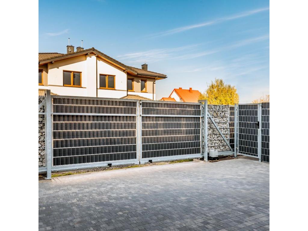 Bande Chicyla-vue en résine tressée pour clôture rigide 19x255 cm YXXZ70791