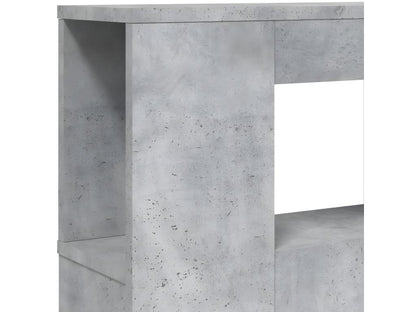 Tête de lit à LED gris béton 200x18.5x103.5 bois d'ingénierie UWNS54204