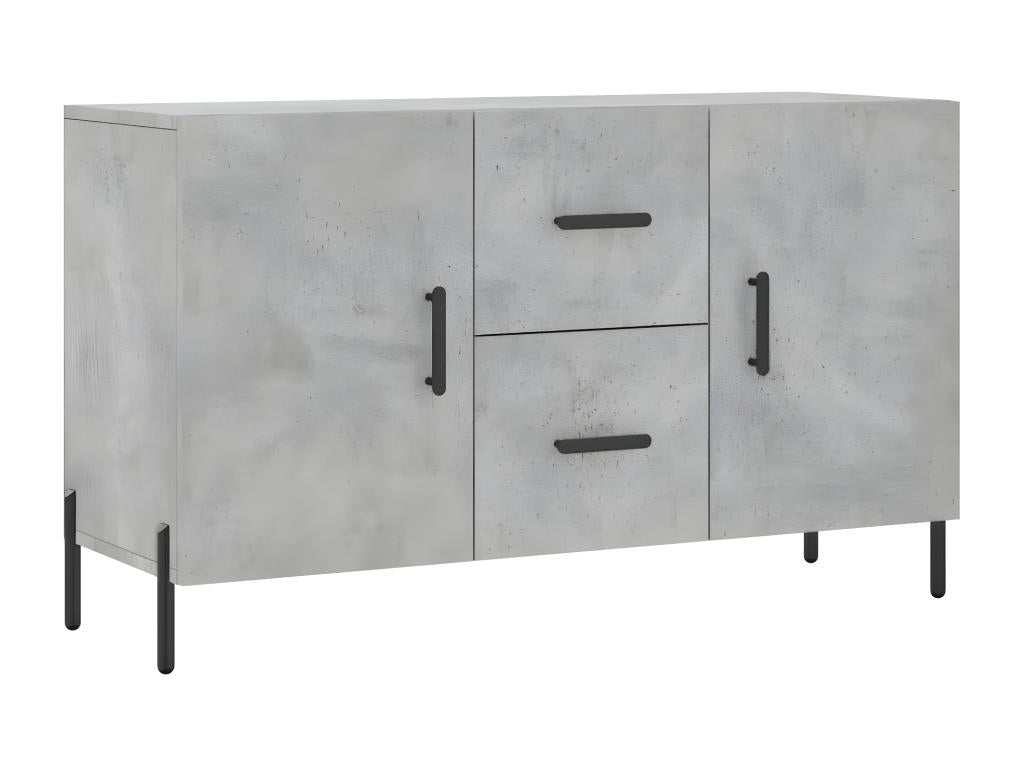 Buffet gris béton 100x36x60 cm bois d'ingénierie DZKF53701