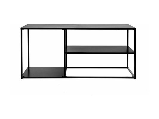 Meuble TV Chicyla en métal - 112x50 cm - Noir JUYY62395