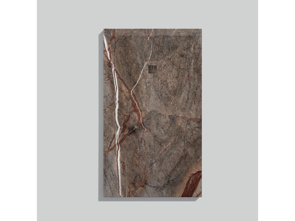 Receveur de douche Forêt Tropicale Brun finition Lisse Chicyla grille de couleur 3D - 140x90 cm TOTW18594