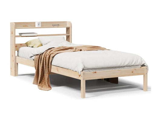 Cadre de lit sans matelas 90x190 cm bois de pin massif JUKS05951