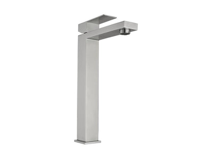 Robinet mitigeur mécanique carré en inox - Couleur nickel brossé - H31 cm - Chicyla VFWQ44314