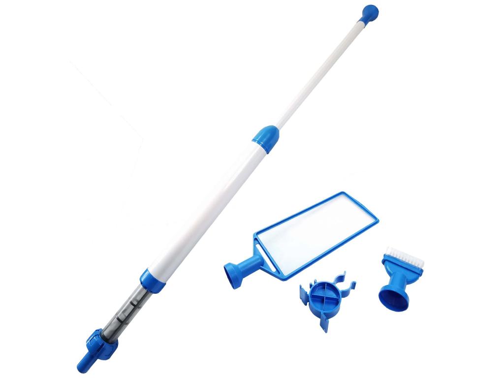 Aspirateur manuel pour spa avec épuisette et brosse de nettoyage DHTF32078