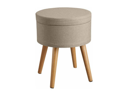 Tabouret siège pouf avec beige 35,5x35,5x45,5 cm 08 0000558 NDTO60308