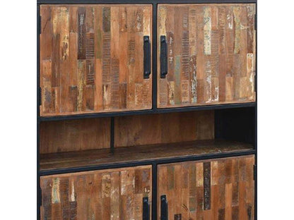 Chicyla - Meuble de Rangement 4 Portes Manguier Massif Recyclé HSLS20810