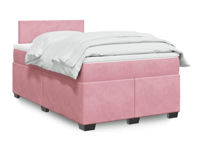 Sommier à Chicyla de lit avec matelas Rose 120x200 cm Velours JMEI93577