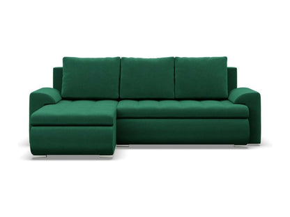 Gauche Canapé d'angle avec fonction couchage Bleu foncé BUYF95489